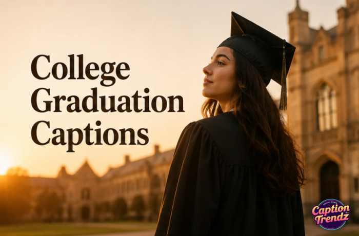 College Graduation Captions