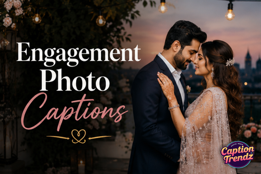 Engagement Photo Captions