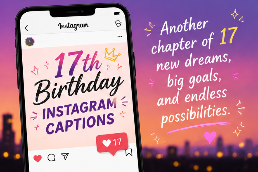 17th Birthday Captions