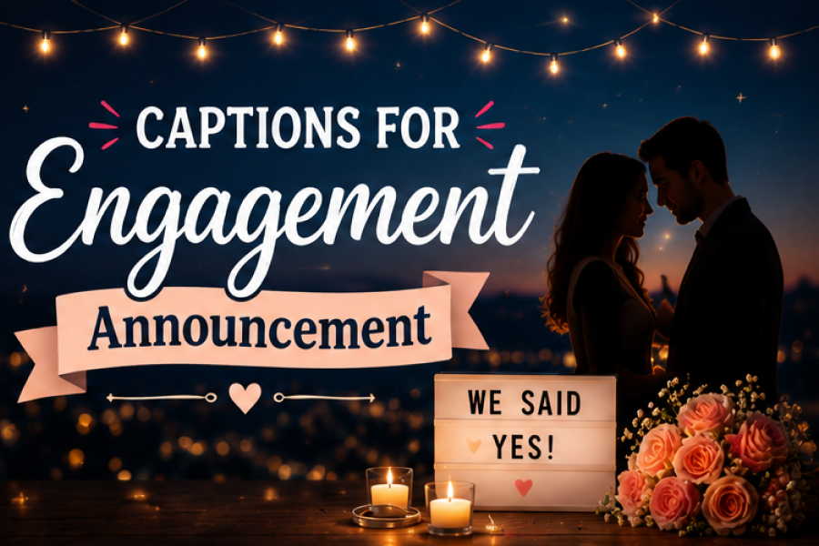 Engagement Announcement Captions