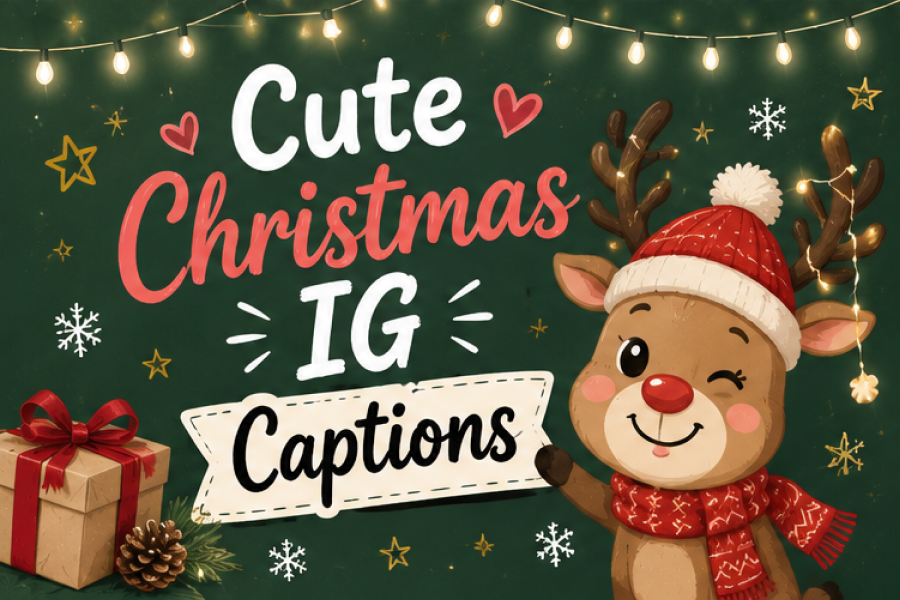 Short Cute Christmas Captions For Instagram