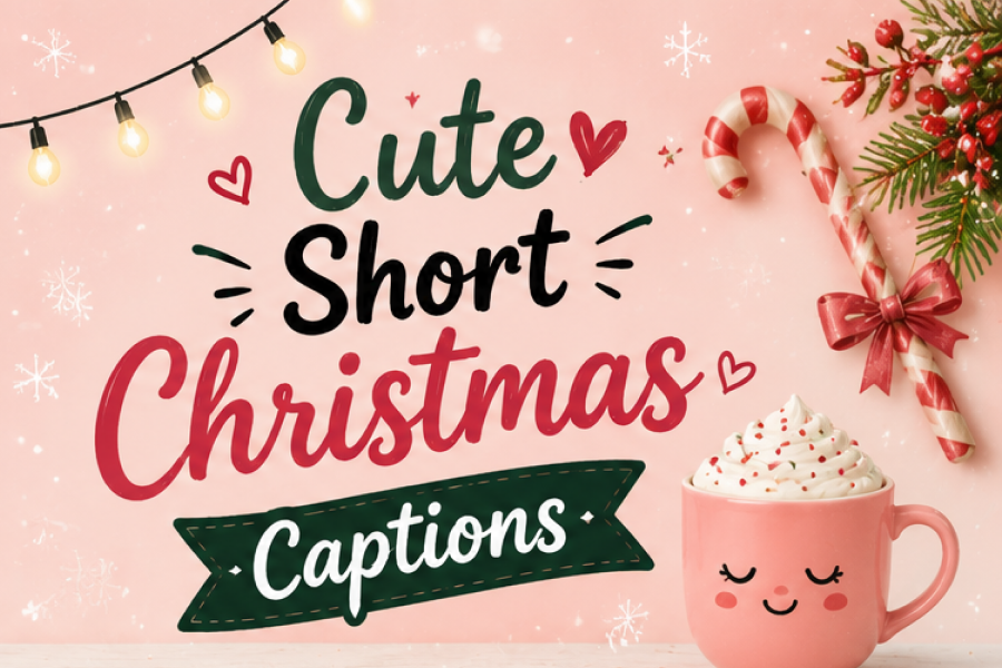Short Cute Christmas Captions For Instagram