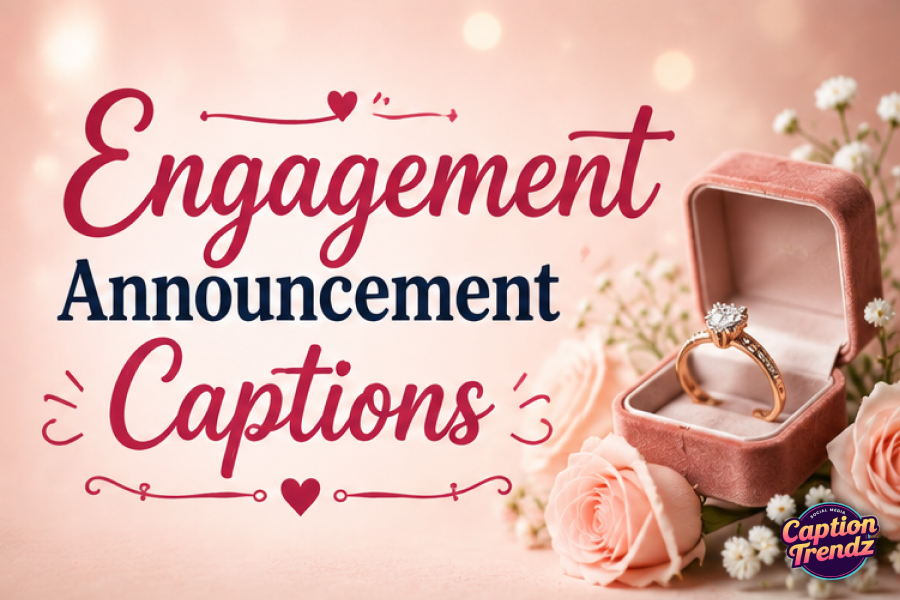 Engagement Announcement Captions