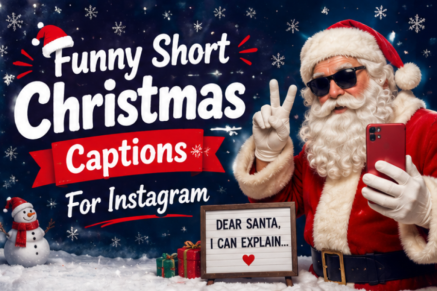 Short Cute Christmas Captions For Instagram