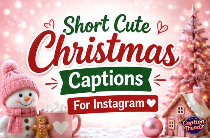 Short Cute Christmas Captions For Instagram