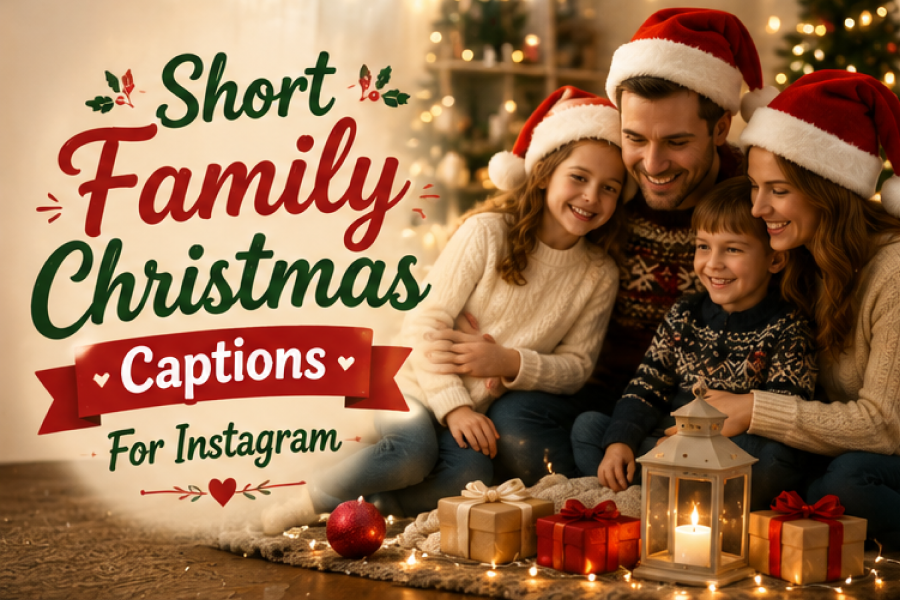 Short Cute Christmas Captions For Instagram