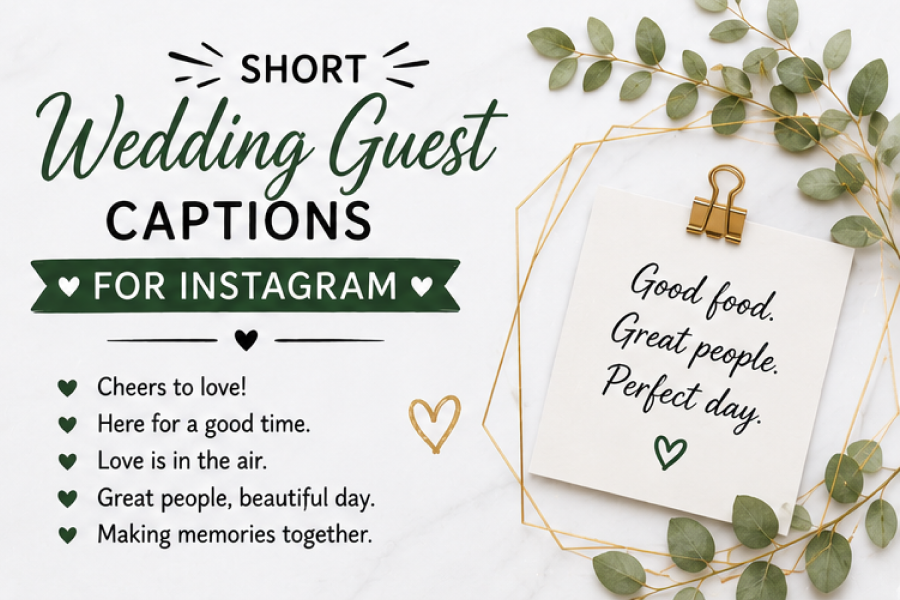 Wedding Guest Instagram Captions