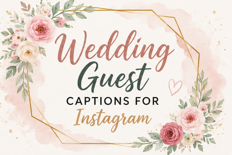 Wedding Guest Captions