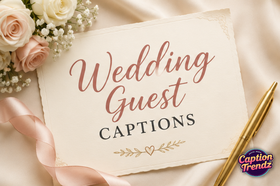 Wedding Guest Captions