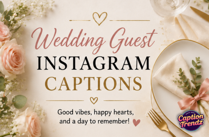 Wedding Guest Instagram Captions