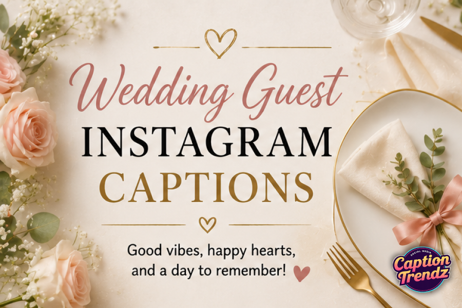 Wedding Guest Instagram Captions