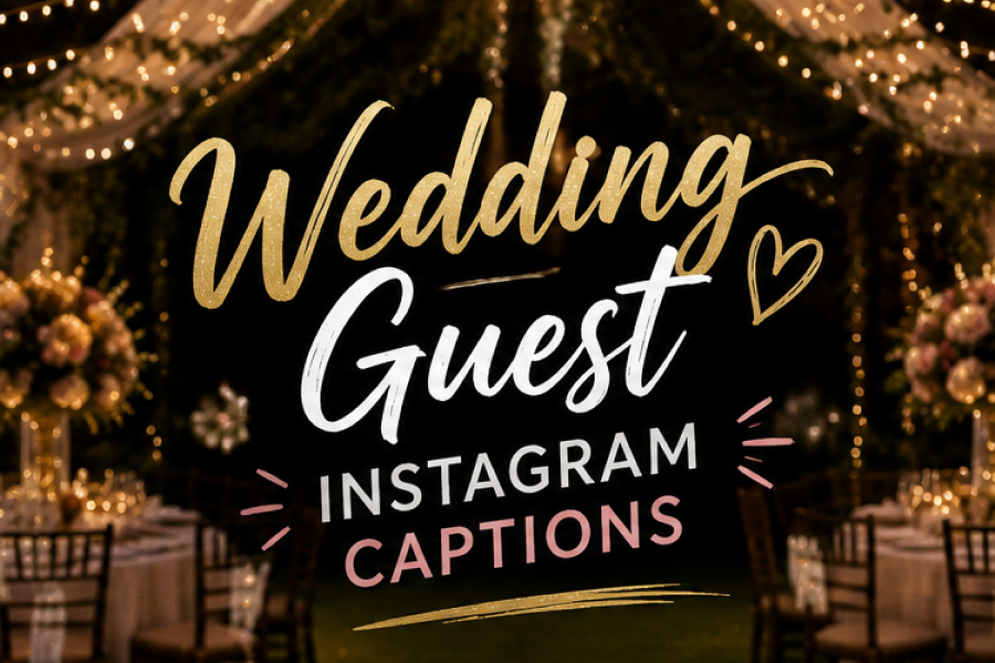 Wedding Guest Captions